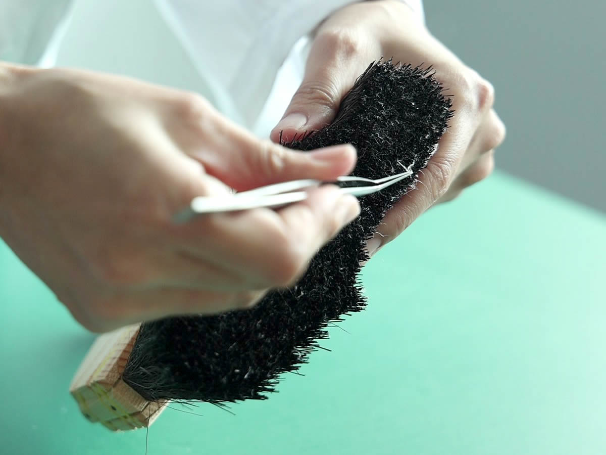 打ち刷毛のお手入れ方法