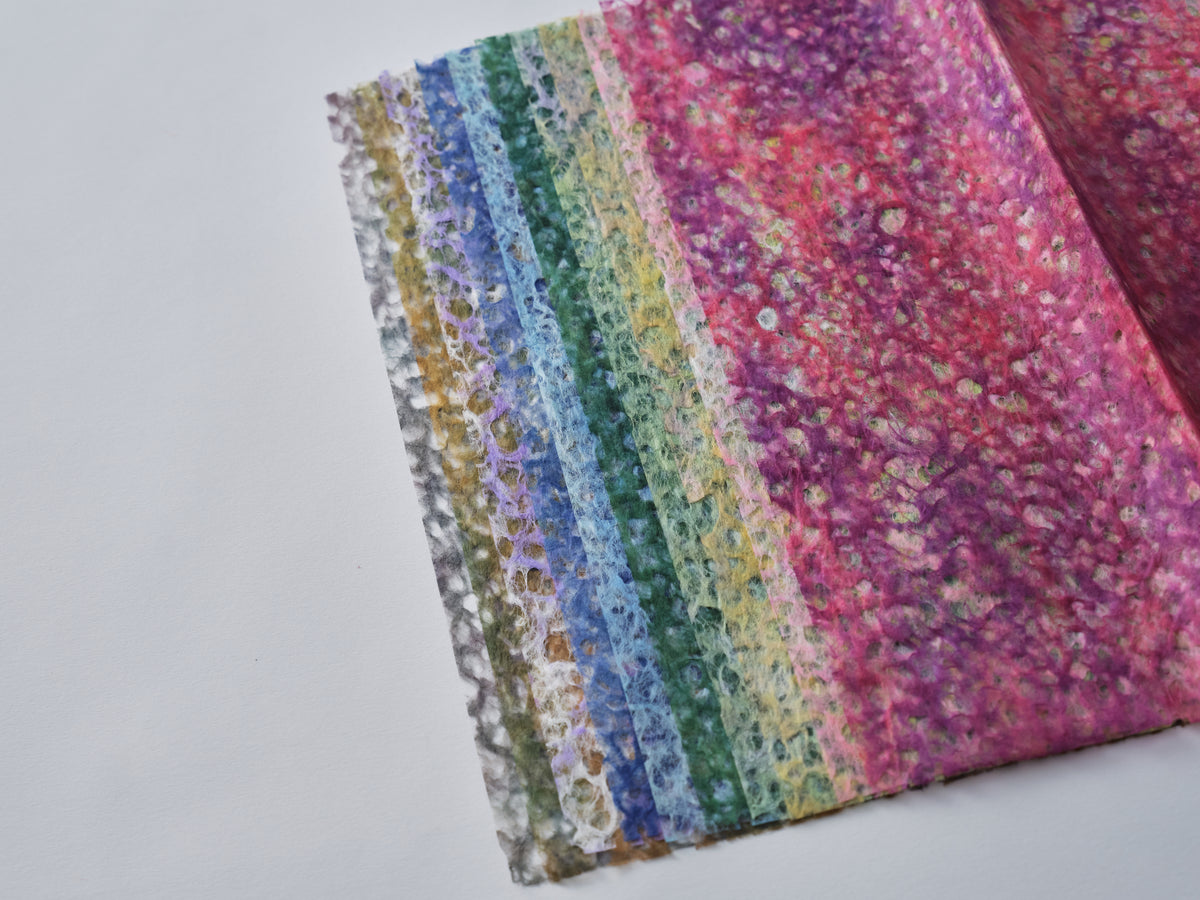 落水紙　雪しずく染め　10色セット